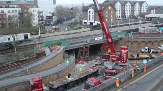 Kingston Footbridge Removal - Time-Lapse