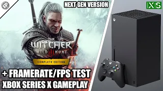 The Witcher 3: Next Gen Update - Xbox Series X Gameplay + FPS Test