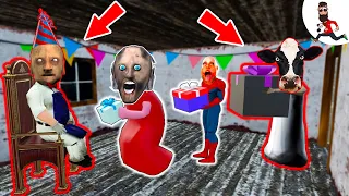 Grandpa Birthday party ► Funny Horror Animations ► Granny, Siren Head, Mr Meat, Evil Nun