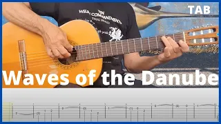 Waves of the Danube (Anniversary Song) Easy Guitar Tabs  Lesson - Tutorial