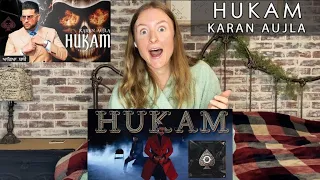 American Singer Reacts to Hukam - Karan Aujla | American Reaction Indian Punjabi song | DenaeLife