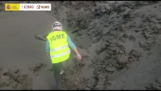 15/11/2021 Observación de tubo lávico abandonado en Tacande. Erupción La Palma IGME