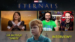 ETERNALS | Meeting SPRITE Actress Lia McHugh! (Chloé Zhao, Avengers Crossover, & Deleted Scenes)