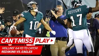 Carson Wentz's 64-Yard TD Strike to Mack Hollins! 🎯 | Can't-Miss Play | NFL Wk 7 Highlights