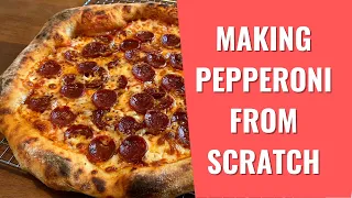 Making Pepperoni from Scratch and Putting it on a Pizza!!