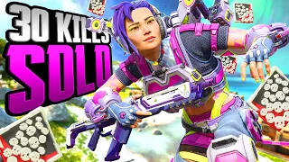 INSANE GAME! 30 KILLS SOLO and 6,300 Damage Valkyrie Apex Legends Gameplay Season 16