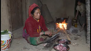 Myvillage official videos EP 950 ||  Mum is cooking raw meat in village