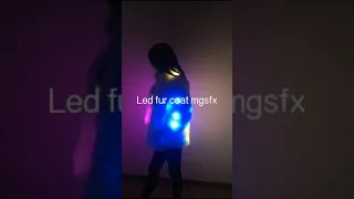 Color change led fur coat Christmas gift