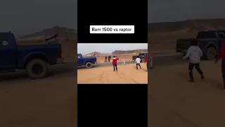 RAM 1500 VS FORD RAPTOR F-150 TUG OF WAR CINCHADA