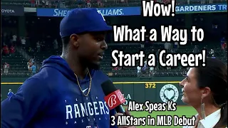 Alex Speas Spectacular MLB Debut for Texas Rangers