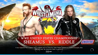 Sheamus vs Riddle | United State Championship | Wrestlemania 37 |