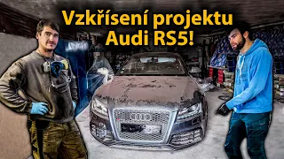 Pokračujeme s @tomasova_dilna v opravě nabourané Audi RS5 V8! | Díl #3