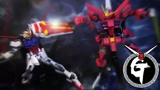 Strike Gundam VS Aegis Gundam-Gundam Seed stop motion ストライクガンダム VS イージスガンダム 攻擊VS神盾鋼彈 突擊VS神盾高達