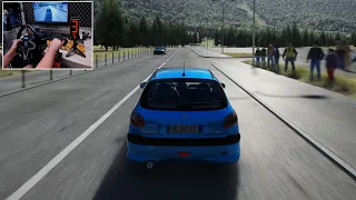 Assetto Corsa - Peugeot 206 GTI Turbo |BRASOV Traffic Two Way [Steering Wheel Gameplay]