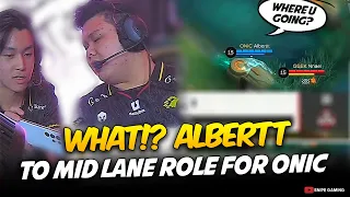 WTF!? 🤯 ALBERTT to MID LANE is REAL for ONIC ESPORTS . . .