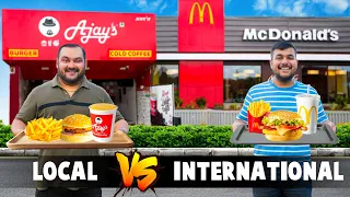 Ajay's Vs McDonald's Food Challenge | Local Vs International Brand Food Comparison | Viwa Food World