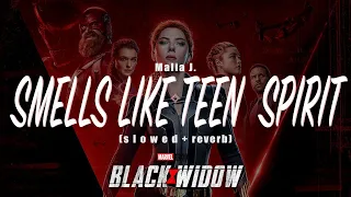 Black Widow Opening Credits || s l o w e d + r e v e r b || Smells Like Teen Spirit