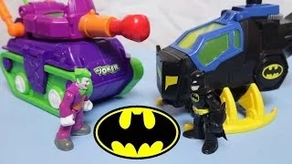 Batman Batcopter  vs  Joker Tank imaginext toys