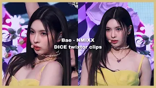 NMIXX Bae "DICE" facecam twixtor clips