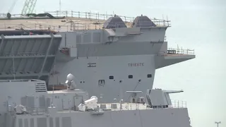 Nave Trieste è arrivata a Fincantieri al Muggiano 07-01-2020