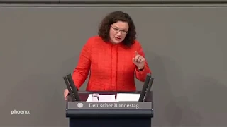 70 Jahre GG im Bundestag: Rede von Andrea Nahles (SPD) am 16.05.19