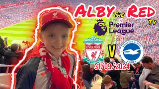 Liverpool v Brighton / AlbyTheRedTV / Premier League / Anfield Stadium / Match Day Vlog /