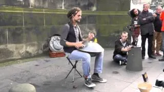 Daniel Waples on the Royal Mile @ Edinburgh Fringe Festival 2012