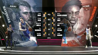 NBA 2K24 - Dallas Mavericks @ Oklahoma City Thunder - 2024 NBA Playoffs Game 1