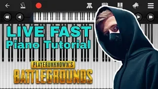 Piano Tutorial  Live Fast |Alan Walker Live Fast Piano | PUBGM | #LiveFast