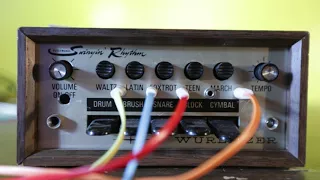 Wurlitzer Swingin' Rhythm drum machine with modifications demo