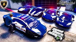 Stealing Cops Lamborghini POLICE CARS In GTA 5 RP!