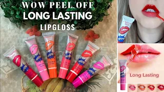 Wow Peel Off Lip Gloss | Wow Romantic May Long Lasting Lip Color | MAGICAL PEEL OFF TATTOO LIPGLOSS