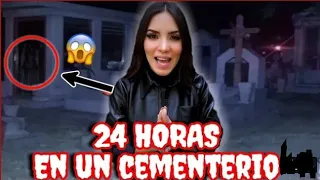 24 HORAS EN UN CEMENTERIO 😱| Kimberly Loaiza