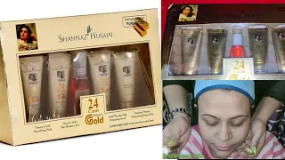 SHAHNAZ Husain Gold Facial kit Review+Demo पहली बार facial कर रही हो face दिखाकर सारे step by step