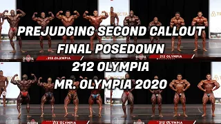 PREJUDGING SECOND CALLOUT + FINAL POSEDOWN - 212 OLYMPIA - MR. OLYMPIA 2020