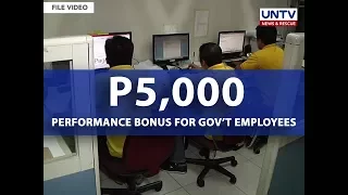 Bonus ng mga government employee matatanggap na sa December 15