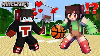 Playing BASKETBALL with CRUSH in Minecraft! | Omocraft ( Tagalog )