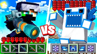 Overpowered GUNS vs Custom BOSSES in Minecraft