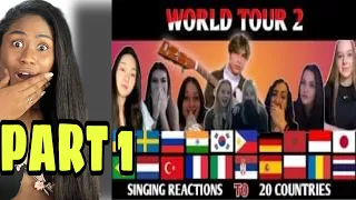 Randy Dongseu World Tour to 20 Countries and Sing in 20 Different Languages | Reaction (part 1)
