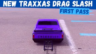 New Traxxas Drag Slash First Pass | Drag Slash Stability | How it Drives | RC Drag Truck