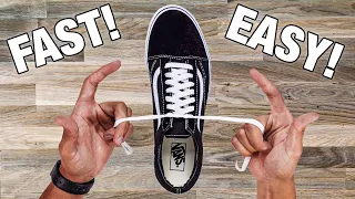 How To Tie Shoe Lace In 1 SECOND (Easy Tutorial)