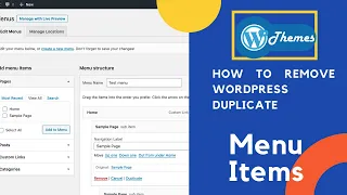 How to remove duplicate menu items from your WordPress Website | Delete Duplicate Menu Items