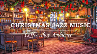 Musique jazz de Noël instrumentale relaxante avec sons de cheminée🔥Ambiance confortable de café d...