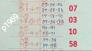 Thai Lotto Down Pairs Formula 2-5-2022 || Thai Lottery 2 Down Paper