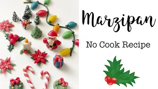 Christmas Marzipan |Easy Marzipan No Cook Eggless Recipe | Cashew Marzipan | Christmas Sweets/Kuswar