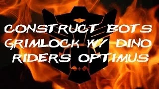 Transformers Construct Bots Grimlock w/ Dino Riders Optimus