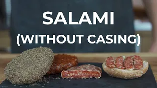 Make a salami without casing - Quite uncomplicated and delicious