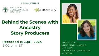 Behind the Scenes with Ancestry Story Producers