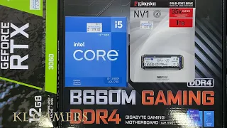 intel Core i5 12400F GIGABYTE B660M GAMING DDR4 GAINWARD RTX3060 Segotep Gaming PC Build