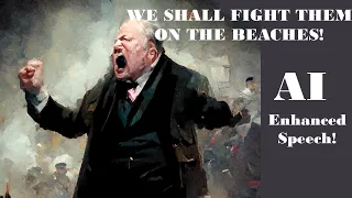 'We Shall Fight Them on the Beaches' - But Every Lyric is and AI generated Image